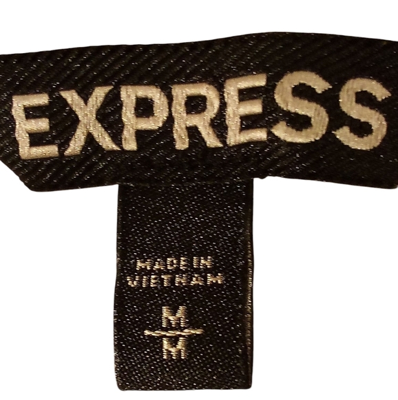 Express- Cream Colored Top, Lace Shoulders, Arms & Trim. 3/4 Sleeves, Size M - Picture 14 of 14